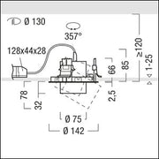 Zumtobel Group - Downlight/Strahler/Flutlicht LED - Einbaustrahler VIV2 - R S #60715499 830