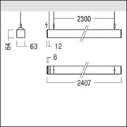 Zumtobel Group - Pendelleuchte LED-Pendelleuchte LINCOR DI #42950876 830, silber