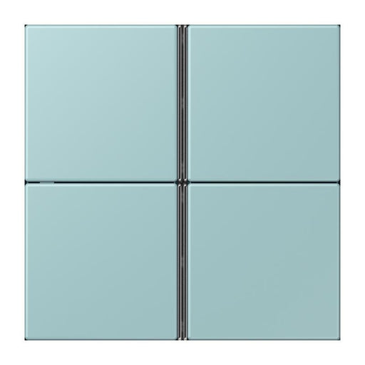 Jung - Abdeckung/Bedienelement für Installationsschalterprogramme Tastensatz 4fach LC 404 TSA 214 ceruleen clair