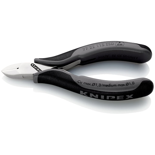 Knipex - Seitenschneider Elektronik-Seitenschneider 77 22 115 ESD ESD, 115mm