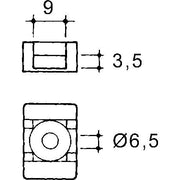 Niedax - Befestigungssockel und -element für Kabelbinder EKLIPS-Kabelbf. CT-M − 100 Stück
