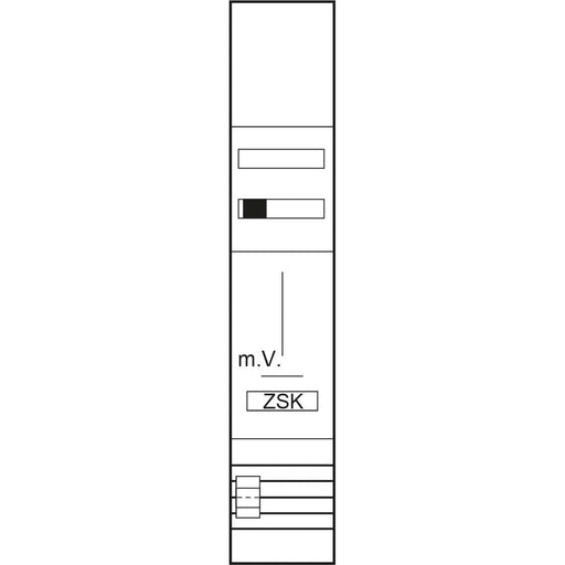 ABN - Zählerfeld Zählerplatz 3Pkt 1Z 1V ZV19210L 3x63A m.SAS LUX5pol