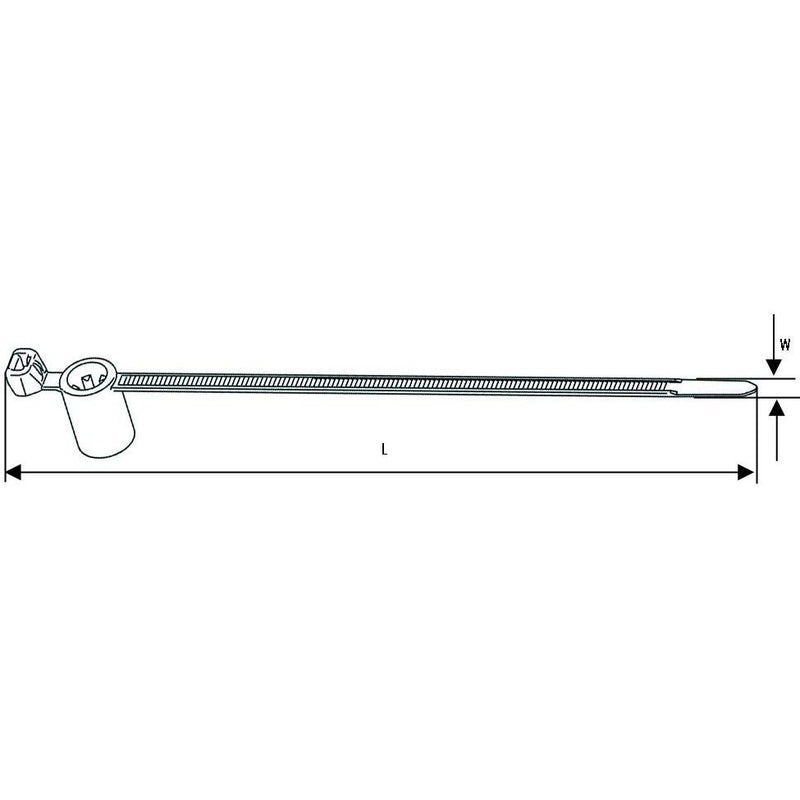 HellermannTyton - Kabelbinder Befestigungsbinder T50SSBS50TE HS sw 160x4,6 − 500 Stück