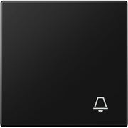 Jung - Abdeckung/Bedienelement für Installationsschalterprogramme Wippe 1-fach LS 990 K SWM graphitschwarz matt