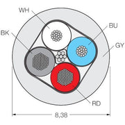 Turck - Rundsteckverbinder, feldkonfektionierbar (Industriesteckverbinder) Busleitung für CAN CABLE 5723-500M (DeviceNet, CANopen)