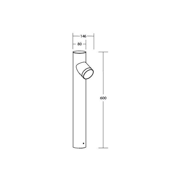 Brumberg Leuchten - Wegeleuchte LED-Wegeleuchte 65371180 schwarz