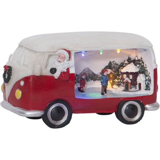 Star Trading - Festbeleuchtung LED-Weihnachtszene 992-22 Santa/Bus