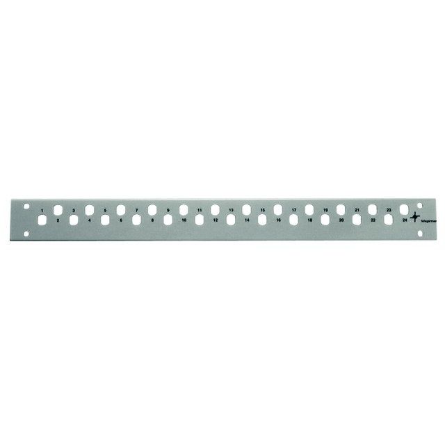 Telegärtner - Patchpanel LWL Frontplatte Basis V 1HE 100021586 f.24 E2000-Kupplung