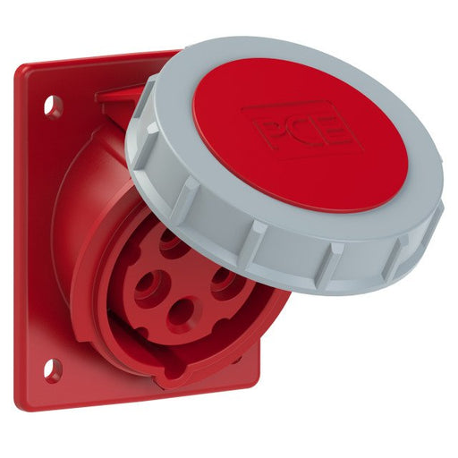 PC Electric - CEE-Anbausteckdose (IEC 60309) CEE-Anbaudose schräg 4152-6ttf78 16A 5p 6h IP67 TT − 10 Stück
