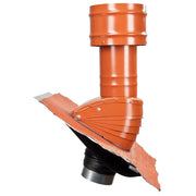 Glen Dimplex SEE - Lüftungshaube rund Steildachhaube SDHB 160 RT ziegelrt,Außen/Fort