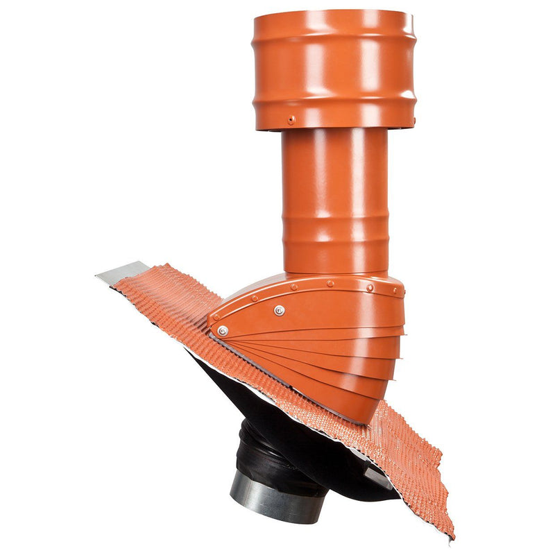 Glen Dimplex SEE - Lüftungshaube rund Steildachhaube SDHB 160 RT ziegelrt,Außen/Fort