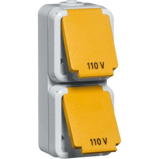 Peha - Schalter-/Steckdosenkombination US NEMA-Steckdose D 6672/20 US WAB 2fach,20A 125V, grau