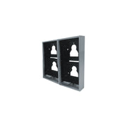 Comelit - Montageelement für Türstation AP-Gehäuse Ultra UT9174H 2+2 Module, Alu