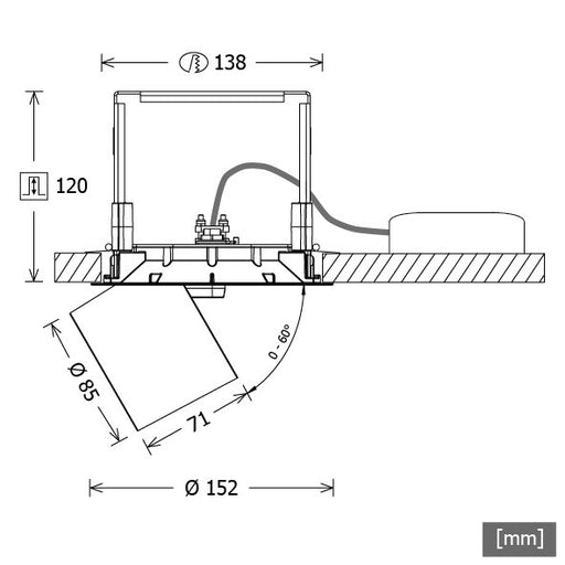LTS Licht&Leuchten - Downlight/Strahler/Flutlicht LED-Einbaustrahler ORYOR203930.45DALIws 3000K DALI