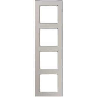 Peha - Abdeckrahmen Rahmen 4-fach D 20.674.222.022 Metall titan-rws