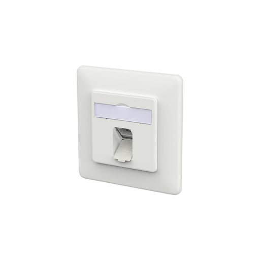 Metz Connect - Kommunikationsanschlussdose Kupfer RJ45 Anschlussdose LSA++ 130E371027-I verkehrsweiß − 10 Stück