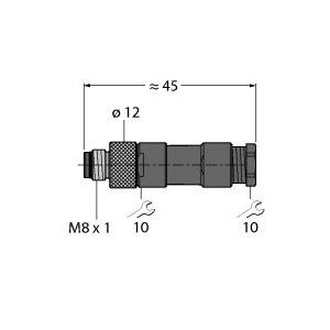 Turck - Rundsteckverbinder, feldkonfektionierbar (Industriesteckverbinder) Stecker BS5131-0 − 1 Stück