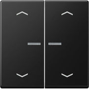Jung - Abdeckung/Bedienelement für Installationsschalterprogramme Wippe mit Lichtleiter A 102 KO5P BF SWM graphitschwarz matt