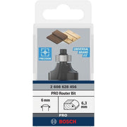 Bosch - Fräser PRO Abrundfräser, R 2608628456 6,3, Schaft 6 mm