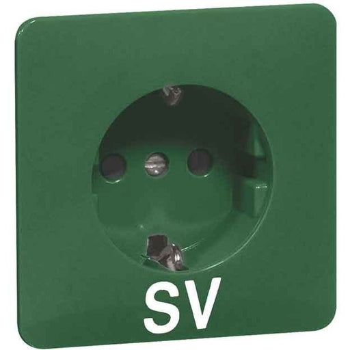 Peha - Schalter-/Steckdosenkombination SCHUKO-Steckdose gn D 80.6611 NA GRÜN SV 16A 250V Besch.Feld