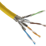 Excel Networking - Patchkabel Kupfer Datenkabel Kat.7A gelb 100-910-Dca-T500 4P S/FTP AWG23 − 500 Meter