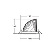 Brumberg Leuchten - Downlight/Strahler/Flutlicht LED-Einbaurichtstrahler 88242173DA 3000K