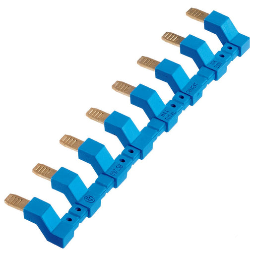 Finder - Zubehör/Ersatzteile für Schaltrelais Verbindungsbrücke 097.58 blau, 8-polig − 10 Stück