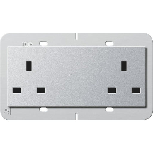 Gira - Steckdose Doppelsteckdose 13A 278226 alu