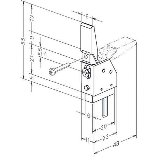 Assa Abloy effeff - Zubehör/Ersatzteile für elektrischen Türöffner Riegelschaltkontakt 878----------00