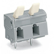 WAGO - Leiterplattenklemme 257-606/333-000 Drücker,2,5 mm²,grau − 20 Stück