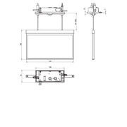RP-Technik - Sicherheitsleuchte LED-Rettungszeichenleuchte AXCT009ML-AZ ZB + ML, anthrazit