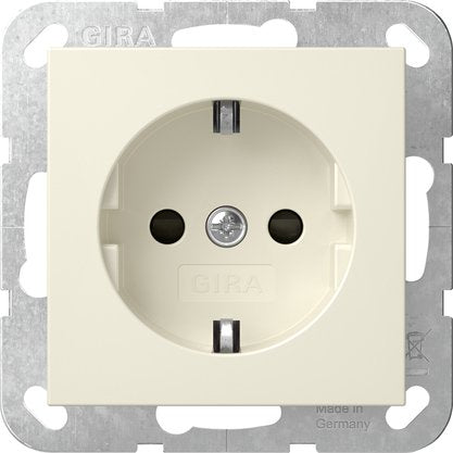 Gira - Steckdose SCHUKO-Steckd. SH o.Kr.SRK 438301 Cremeweiß
