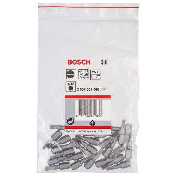 Bosch - Bit Schrauberbit Extra-Hart S 2607001460 0,6 x 4,5 25 mm