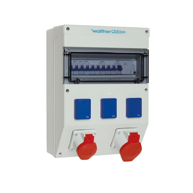 Walther Werke - CEE-Steckdosen-Kombination (IEC 60309) Steckdosenkombination 6823004A 63A TypB SK 2xCEE