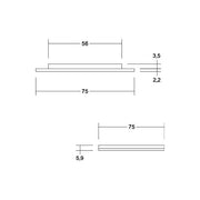 Brumberg Leuchten - Downlight/Strahler/Flutlicht LED-Einbaudownlight 12V DC 12164073 3000K