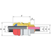 Stahl - Kabelverschraubung CMP Kabelverschraubung 246338 11,10 - 20 mm
