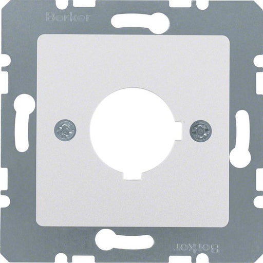 Berker - Einsatz/Abdeckung für Kommunikationstechnik Zentralplatte Alu 14327003 f.Melde/Befehlgerät