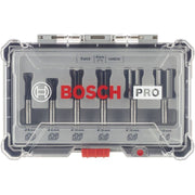 Bosch - Werkzeugset PRO Nutfräser-Set, Schaft 2607017466 8 mm, 6-tlg
