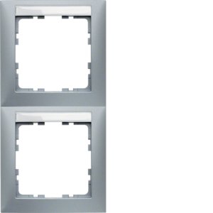 Berker - Abdeckrahmen Rahmen 2fach alu lack 10129959