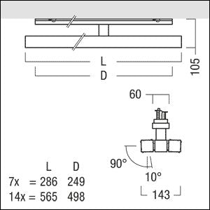 Zumtobel Group - Downlight/Strahler/Flutlicht LED-Strahler SCENO 2X7 #42189309
