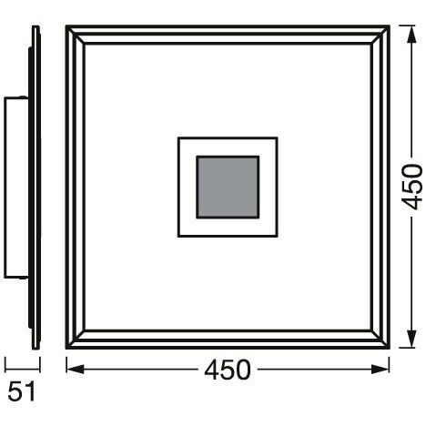 Ledvance - Decken-/Wandleuchte LED-Panel SMART #4058075752665 WIFI, TW RGB