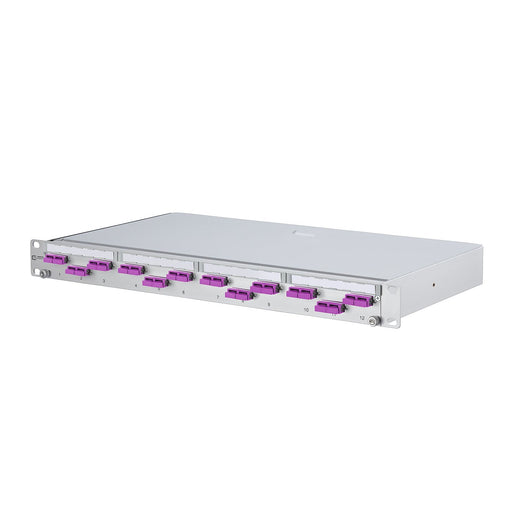 Metz Connect - Patchpanel LWL LWL-Patchfeld OpDAT PA 150227BB12-E 12xSC-D OM4 bestückt
