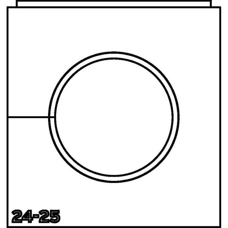 HellermannTyton - Kabelführung für Gehäuse/Schränke Einfachtülle VP-L_24-25 VarioPlate 24-25 mm − 10 Stück