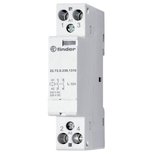 Finder - Installationsschütz für Reiheneinbau Schütz für Reiheneinbau 22.72.0.024.1517 1S, 1Ö, 32A − 10 Stück