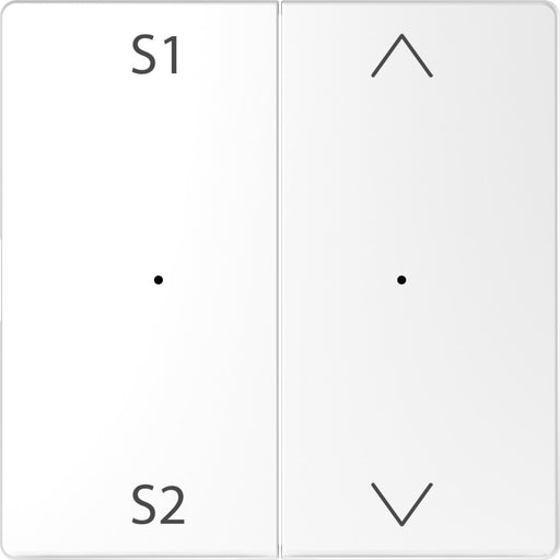Merten - Abdeckung/Bedienelement für Installationsschalterprogramme Wippe f. Tastermodul 2f. MEG5227-6035 Szene1/2 Auf/Ab lows