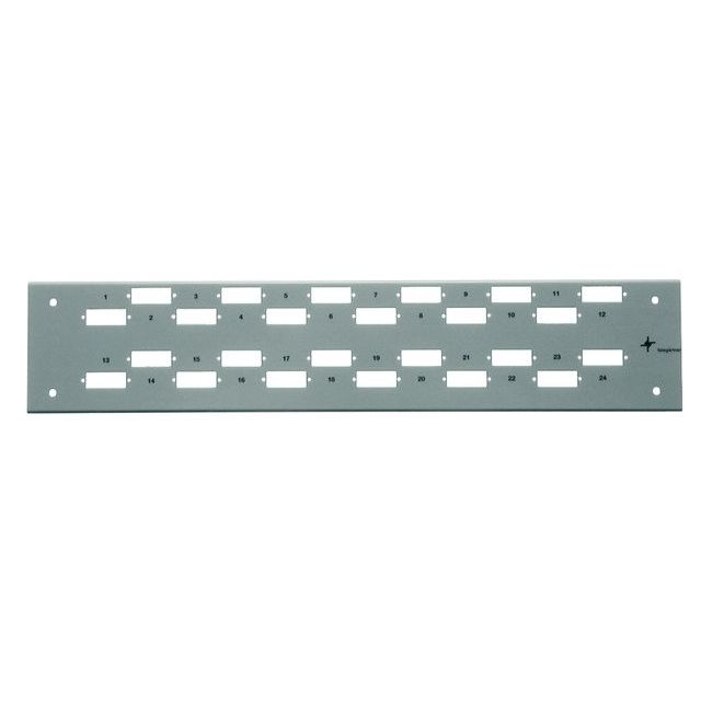 Telegärtner - Patchpanel LWL Frontplatte Basis V 2HE 100021609 f.48 LC-Duplex-Kuppl
