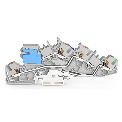 WAGO - Installations-Etagenklemme Installationsetagenklemme 2205-7641 4 mm² mit Drücker − 50 Stück