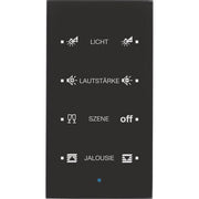 Berker - Bussystem-Tastsensor Glas-Sensor 4fach 75144935 schwarz