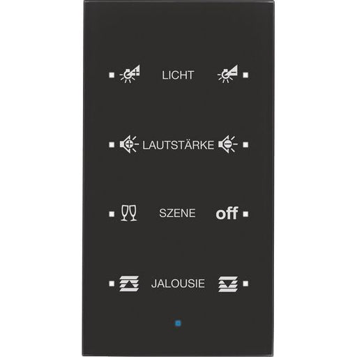Berker - Bussystem-Tastsensor Glas-Sensor 4fach 75144935 schwarz