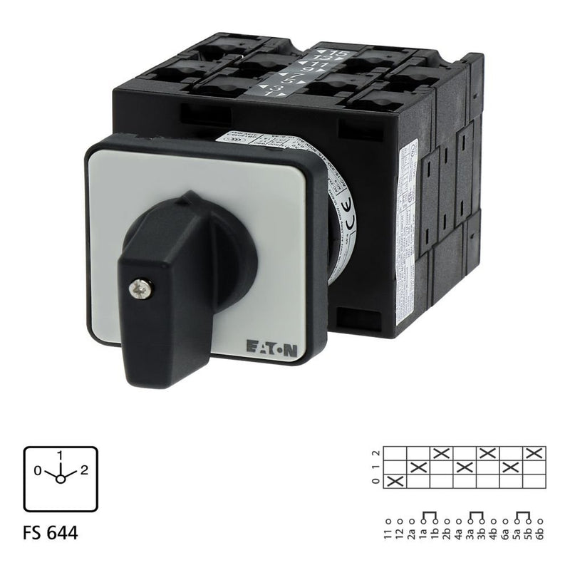 Eaton - Lastschalter Polumschalter T3 32A T3-4-47/E Aufbau rastend